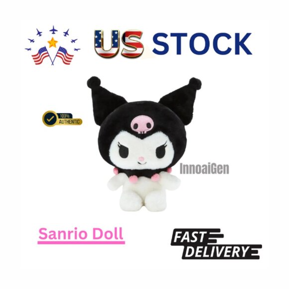 Sanrio Character Kuromi Stuffed Toy S Size ( Standard ) Plush Doll New Japan - Picture 1 of 5